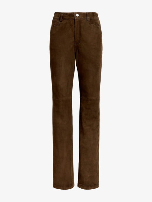 PROENZA SCHOULER WHITE LABEL MAXINE SUEDE TROUSERS
